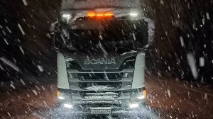Дальнобой снегопад пробки