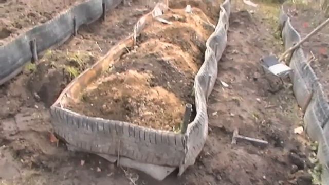 Как расположить грядки на участке? | Грядки из шин.