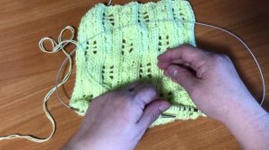 Тёплый ажурный узор спицами для вас