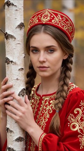Русская красота в лесу #культура #русскийстиль #природа