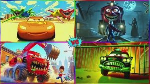 ГИГАНТСКИЙ Молния МАКВИН ПОЖИРАТЕЛЬ ⚡ Веселый МУЛЬТИК про машинки