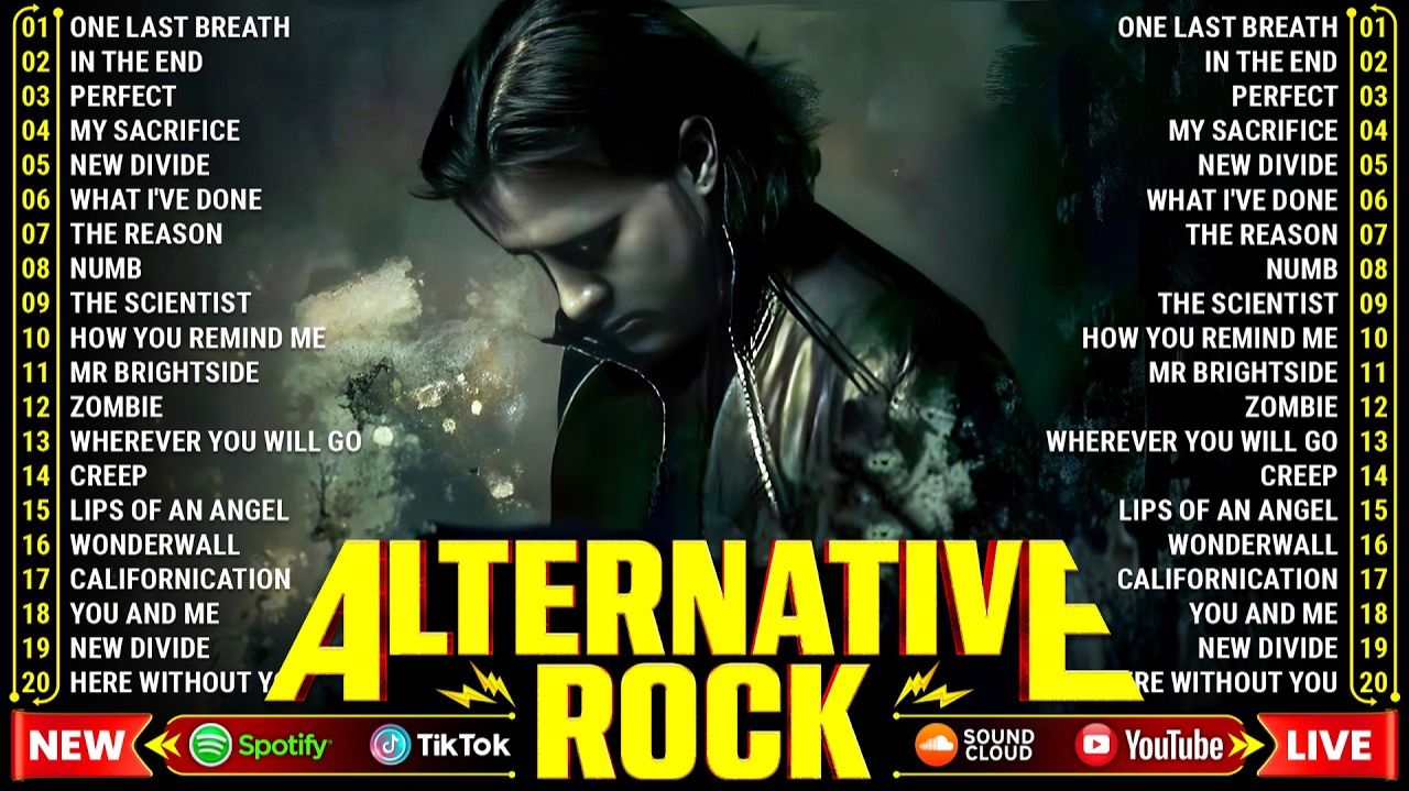 Альтернативный Рок 2000-х Ретро Хиты Creed, Linkin Park, Metallica, Nickelback, Green Day, Coldplay