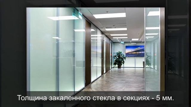 Интерьерные стеклянные бескаркасные перегородки NAYADA-Intero-400