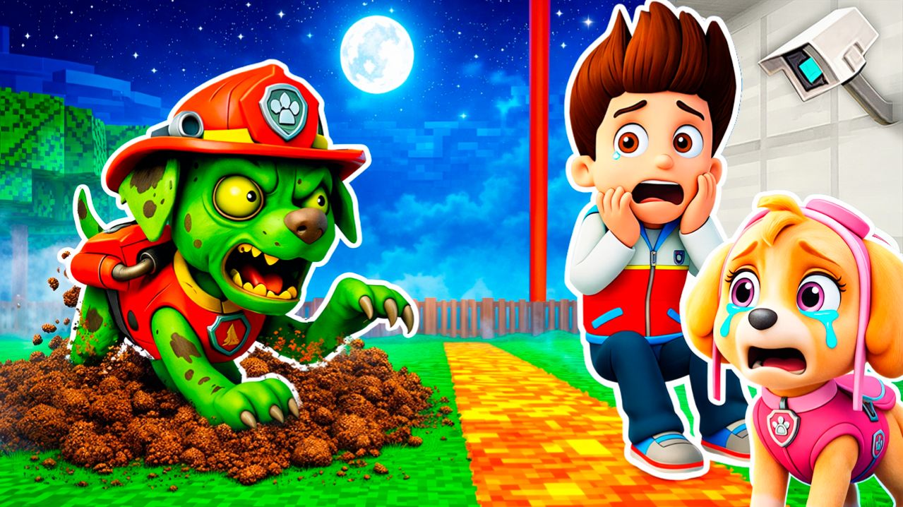 ЩЕНЯЧИЙ ПАТРУЛЬ с ЗОМБИ ВИРУСОМ НАПАЛИ НА ДОМ РАЙДЕРА АПОКАЛИПСИС ЗАЩИТА БАЗЫ В МАЙНКРАФТ МУЛЬТИК