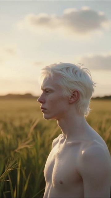 Светлая индивидуальность в поле лето природа портрет