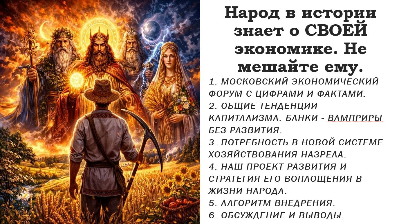 Народ в истории знает о СВОЕЙ экономике.