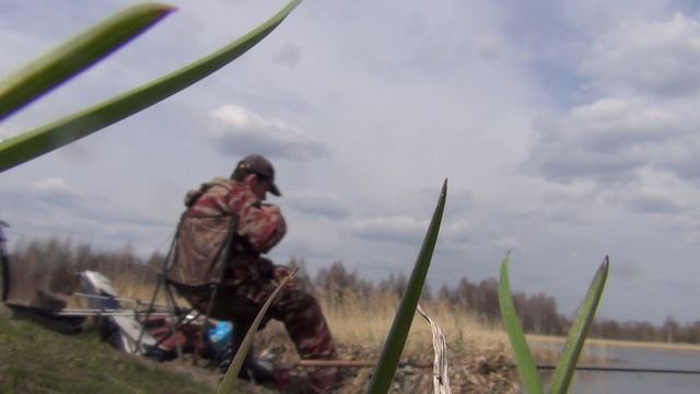 Особенности ловли плотвы рано весной на пруду на поплавок с берега (2019г)