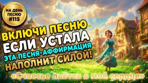 НА ДЕНЬ ПЕСНЮ #115 | Волшебная ПЕСНЯ-АФФИРМАЦИЯ на радость и энергию | "Счастье льётся в моё сердце"