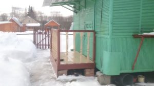 Уборка снега вокруг теплиц Февраль 2019 года