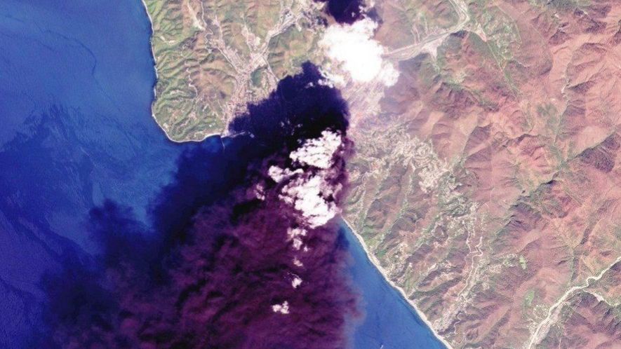 ГОРИТ ТУАПСЕ. ВИДЕО ПОЖАРИЩА.