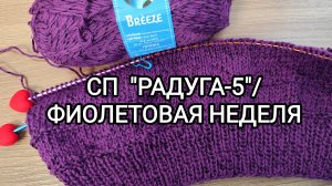 СП "РАДУГА-5"/ ФИОЛЕТОВАЯ НЕДЕЛЯ/ ДЖЕМПЕР СПИЦАМИ