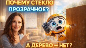 11. Почему стекло пропускает свет, а дерево нет? Бип и Лиза