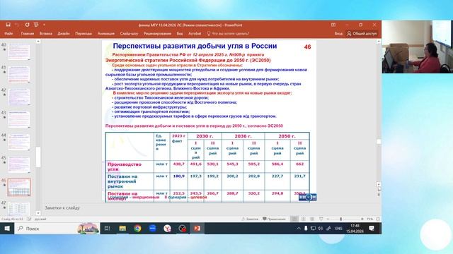 Угольная промышленность мира и России - образ будущего