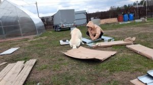Моя Жизнь в Деревне,  Сборка грядки для теплицы , с Помощником