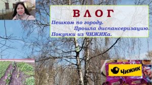 ВЛОГ.Пешком по городу.Прошла диспансеризацию.Покупки из ЧИЖИКа.