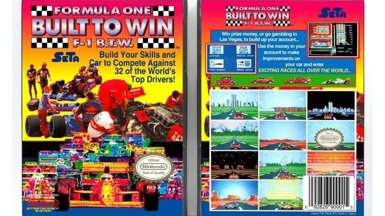 Formula One Built To Win (NES)