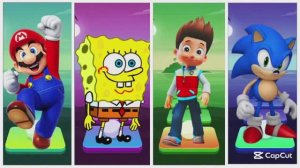 Супер Марио против Губки Боба, Соника и Щенячьего Патруля