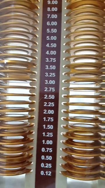 Набор пробных линз золотого и серебряного цвета | Trial Lens Set Gold And Silver Wooden Box