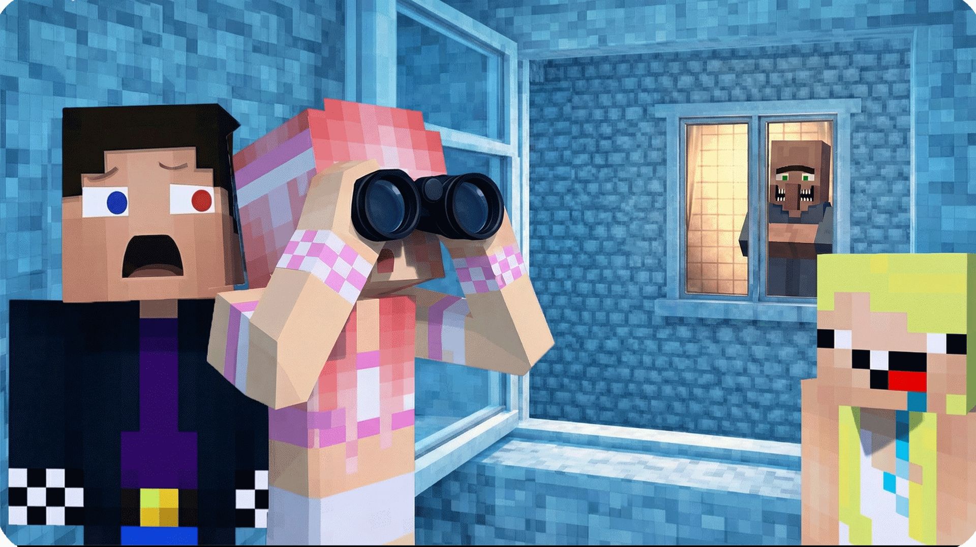  СЛЕДИМ за СЛОМАННЫМ ЖИТЕЛЕМ в ОКНЕ в МАЙНКРАФТ! НУБИК