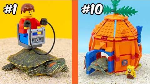 ЛЕГО-ПОСТРОЙКА для ЧЕРЕПАХИ...