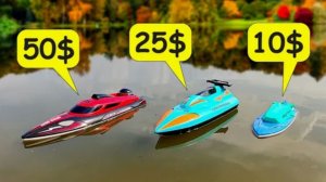 Катер на радиоуправлении за 50$ vs 25$ vs 10$