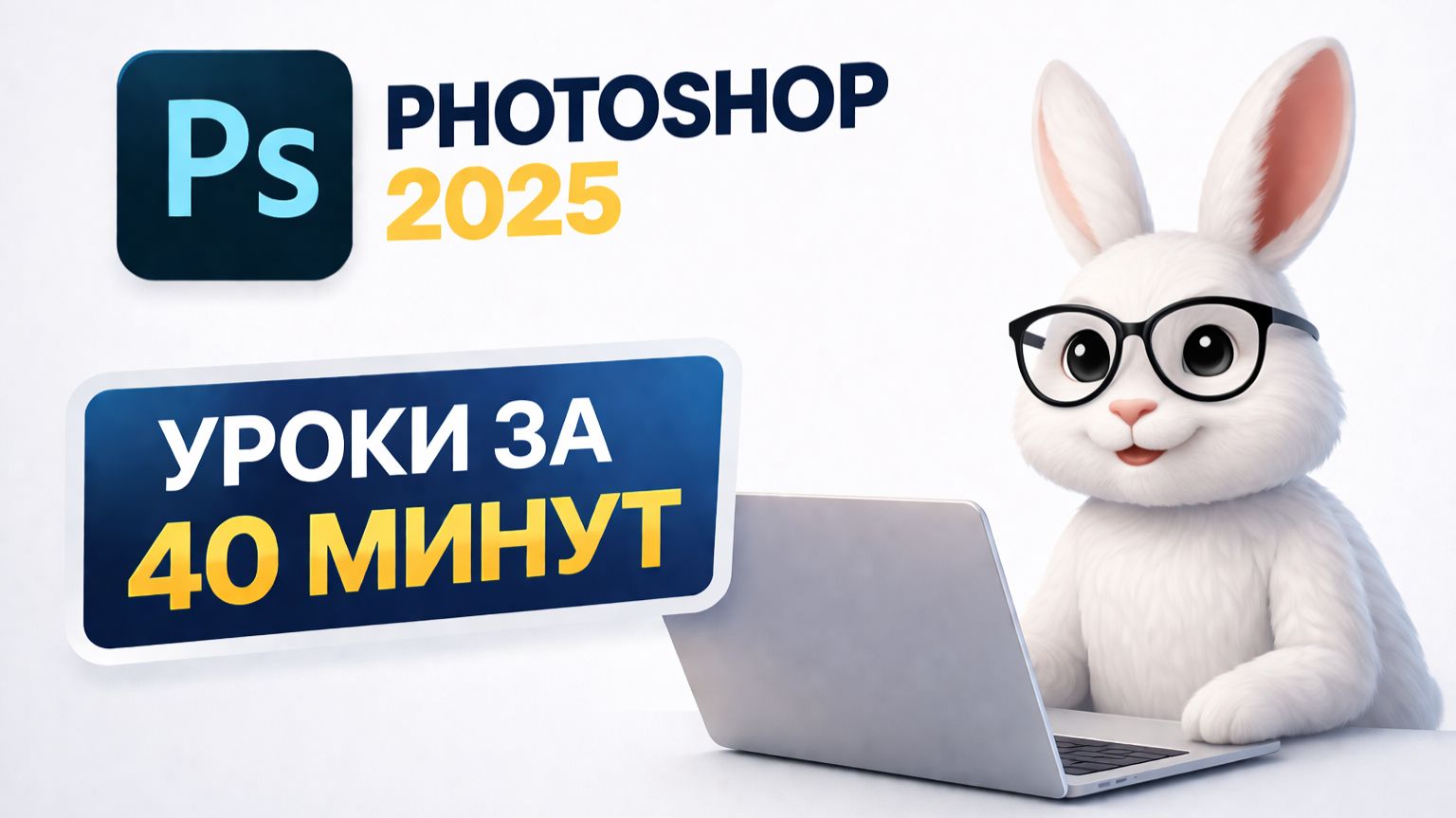 Уроки Photoshop 2025 - Обучение за 40 минут