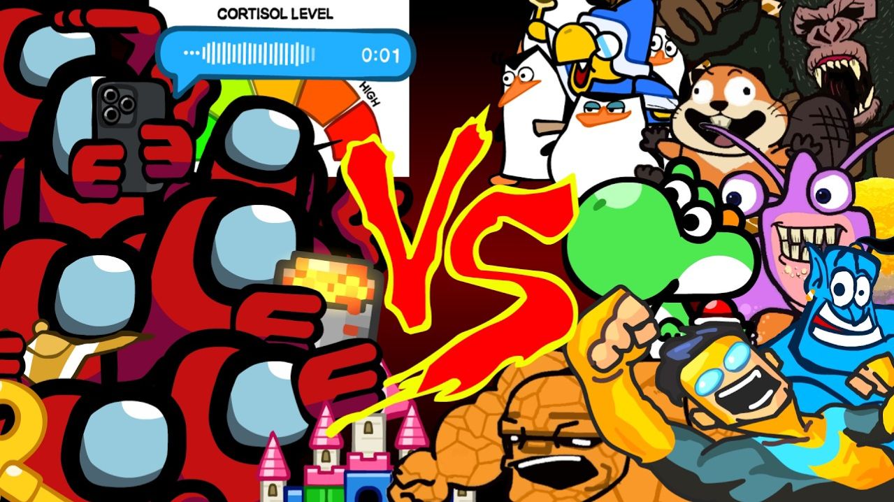 Амонгус ПРОТИВ Персонажей Фильмов и Мультиков