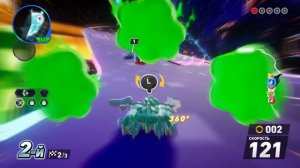 Гонки на машинках 1. Sonic Racing. Соник и Вэйв. Металлическая гавань.