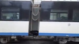 Отправление электропоезда ЭГ2Тв от станции Калитники в сторону станции Подольск D2