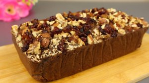 Полезный овсяно-шоколадный пирог. Без муки! Без сахара!