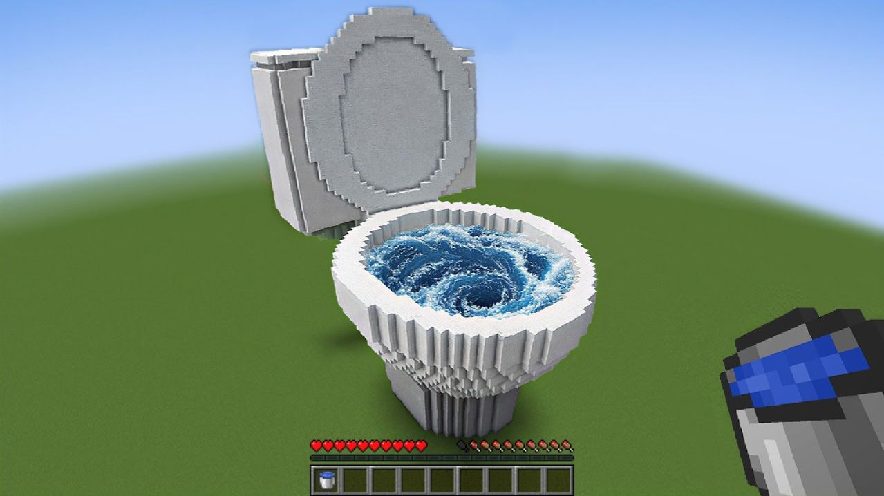 РЕАЛИСТИЧНАЯ Вода Против Туалета (Что же произойдет?) - Minecraft