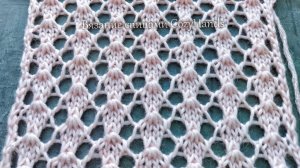 Легкий ажурный узор спицами для вязания летних изделий 🌞