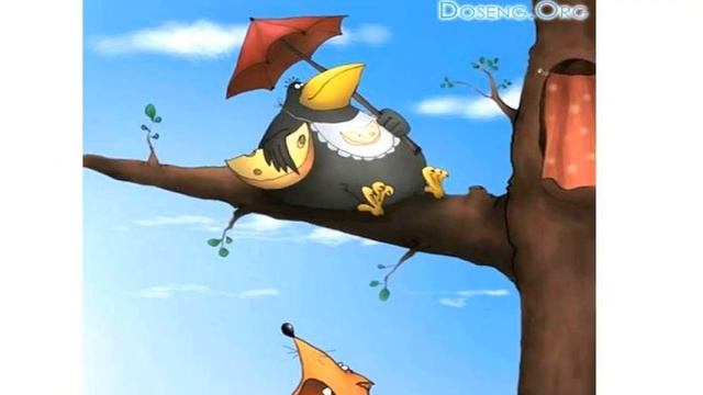 Юмор в картинках. Ворона и лисица. Фото приколы. Карикатуры.