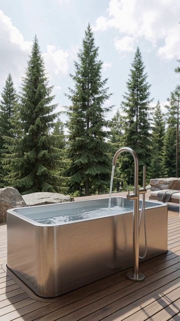 🔥 Новинка 2026 года! Ледяная купель с чиллером и подогревом! #купель #дизайн  #интерьер  #проект