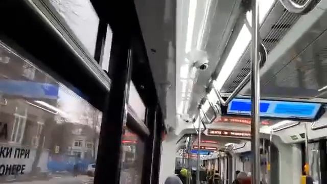 Поездка на трамвае А Витязь-М  31239 октябрьское трамвайное депо - Кинотеатр Победа