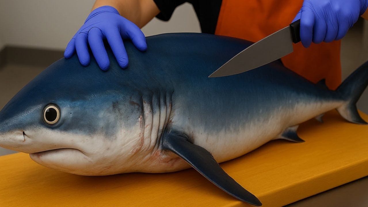 Удивительное мастерство разделки и приготовления акул – блюда из свежей акулы на тайваньском рынке