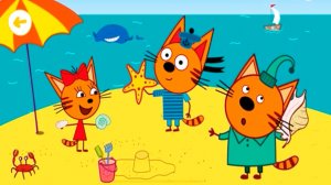 Три кота - Коржик на пляже Раскраска - Три кота Раскраска - Три кота мультик