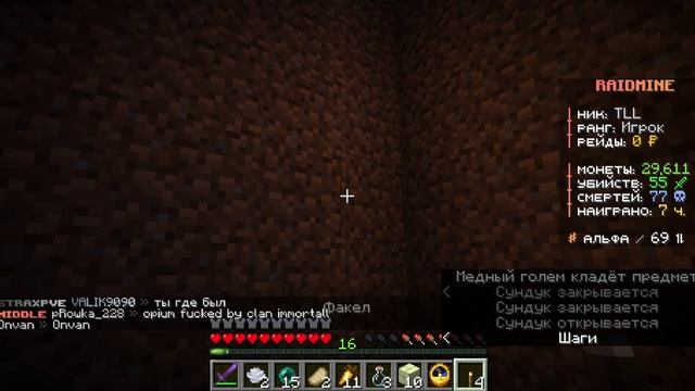 Minecraft_ 1.21.11 - играю и подружился с игроком