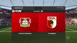 Байер - Аугсбург 30 тур Бундеслига Чемпионат Германии 25/26 FC26