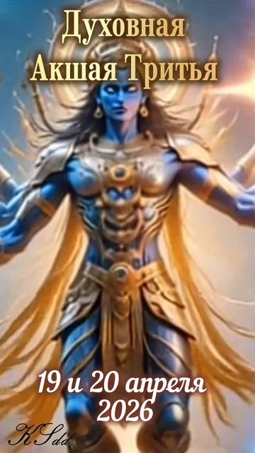 19 и 20 апреля 2026: Акшая Тритья - лучшее время для благих и вечных  день в году.