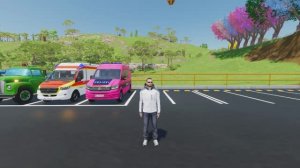 Полицейская пожарная машина скорая помощь машинки для детей грузовик перевозка людей - синий трактор