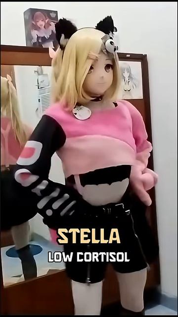 Кигуруми-кукла танцует танец-мем Agnes Tachyon Low Cortisol Dance #kigurumi #kigurumimask #Umamusume