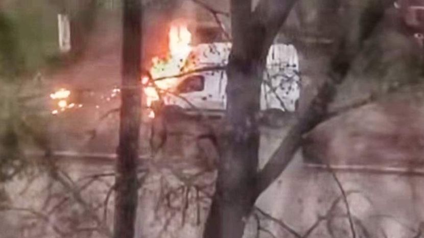 В Одессе школьник поджег автобус ТЦК