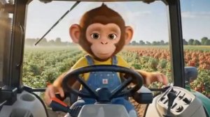 Мультик для детей. Маленькая обезьянка просит помощь у своих друзей для урожая. #мультикдлядетей