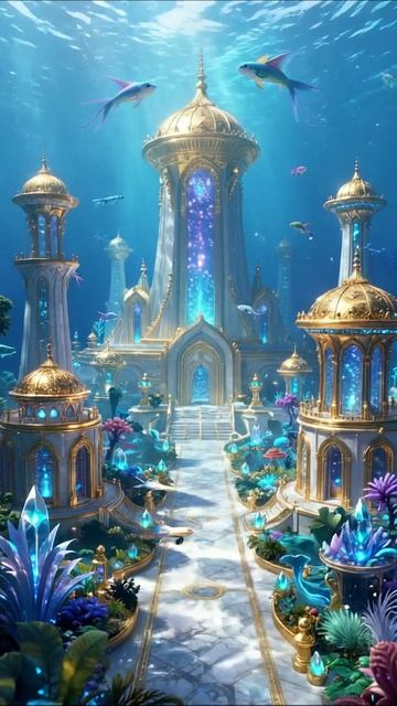 Подводное королевство: волшебство под водой #фантазия #подводныймир #искусство