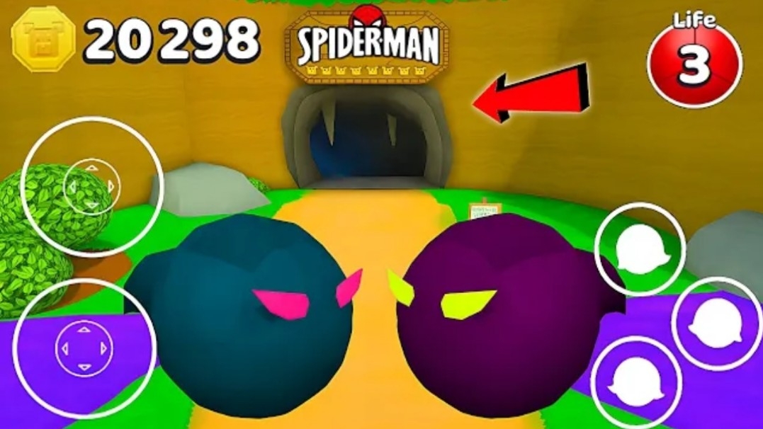 Прохождение Super Bear Adventure В секретном месте Человека-паука