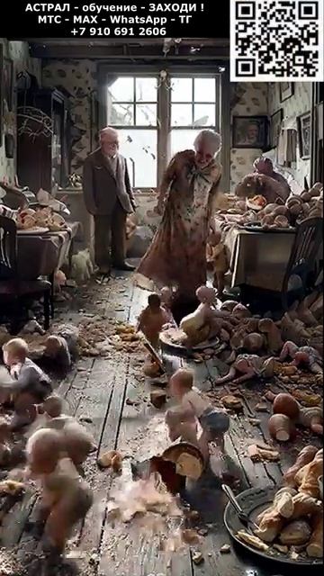 Многодетная семья. Мистика и фантастика. ИИ. Арт нейросеть. фэнтези #реальность #фэнтези #ИИ #нейро