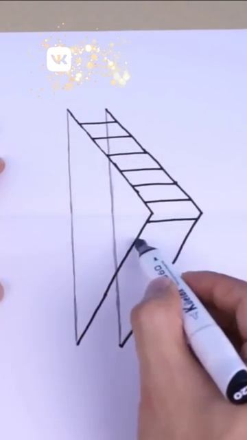 Лестница рисунок 3д
