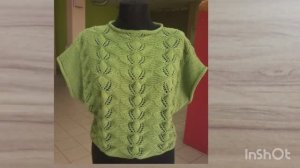 Узор спицами для кофточки.