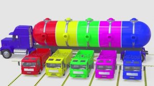 Изучаем цвета с помощью игрушечного самосвала и цветных шариков - мультики для детей и малышей